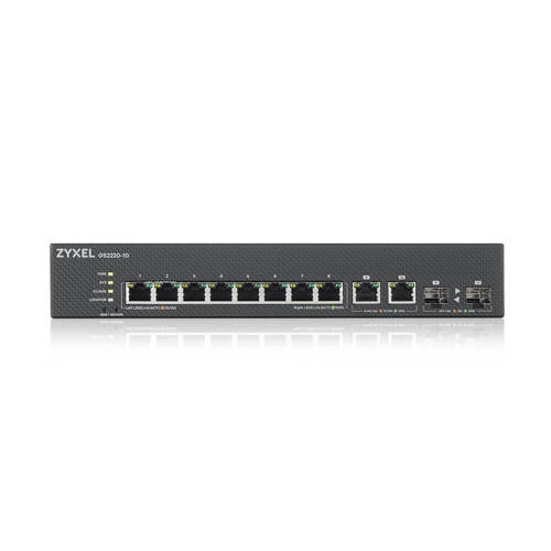 Schalter Zyxel GS2220-10-EU0101F 8x 1Gb 2x RJ-45/SFP combo ports