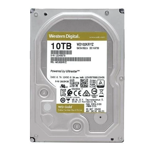 Festplatte Western Digital GOLD 3.5'' HDD 10TB 7200RPM SATA 6Gb/s 256MB | WD102KRYZ