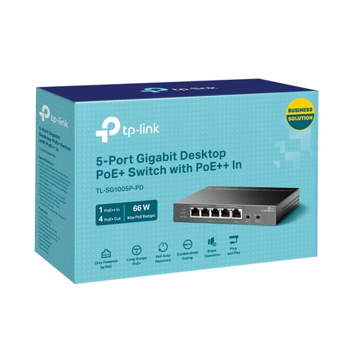 Schalter TP-LINK TL-SG1005P-PD 5x 1Gb 66 W PoE+ / PoE++