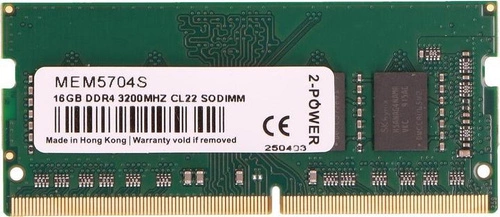 Arbeitspeicher 1x 16GB 2-POWER SO-DIMM DDR4 3200MHz PC4-25600 | MEM5704S