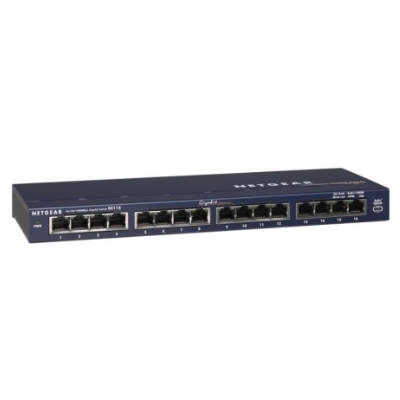 Switch Netgear GS116GE | 512 kB | 32 Gb/s | 16x Ethernet Anschluss