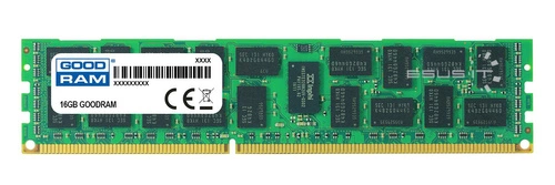 Arbeitspeicher 1x 16GB GoodRAM ECC REGISTERED DDR3 2Rx4 1600MHz PC3-12800 RDIMM | W-MEM1600R3D416G