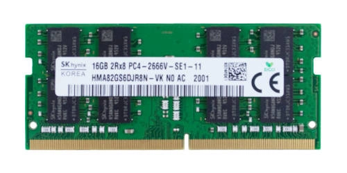 Arbeitspeicher 1x 16GB Hynix SO-DIMM DDR4 2666MHZ PC4-21300 | HMA82GS6DJR8N-VK