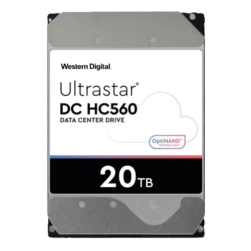 Western Digital Ultrastar DC HC560 3.5'' HDD 20TB 7200RPM SATA 6Gb/s 512MB
