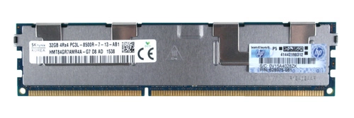 Arbeitspeicher 1x 32GB Hynix ECC REGISTERED DDR3  1066MHz PC3-8500 RDIMM | HMT84GR7AMR4A-G7