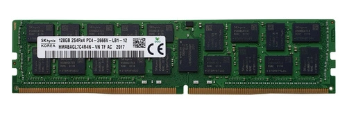 Arbeitspeicher 1x 128GB Hynix ECC LOAD REDUCED DDR4 2S4Rx4 2666MHZ PC4-21300 LRDIMM | HMABAGL7C4R4N-VN