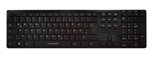 Verkabelt tastatur LC-Power LC-KEY-5B-ALU QWERTZ