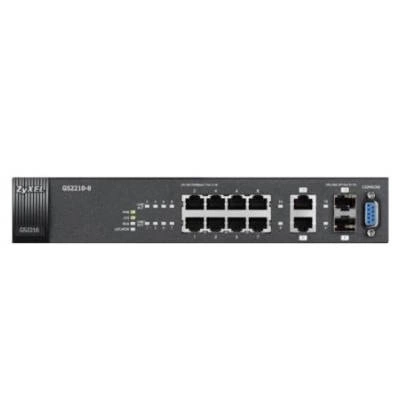 Switch Zyxel GS2210-8-EU0101F 8x RJ-45 10/100/1000 Mbps 2x RJ-45/SFP 