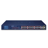 Schalter Planet FGSW-2622VHP 24x 100Mb 2x RJ-45/SFP 300 W PoE+