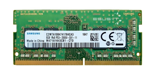 Arbeitspeicher 1x 8GB Samsung SO-DIMM DDR4 2666MHZ PC4-21300 | M471A1K43CB1-CTD