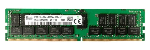 Arbeitspeicher 1x 32GB Hynix ECC REGISTERED DDR4 2Rx4 2666MHZ PC4-21300 RDIMM | HMA84GR7JJR4N-VK