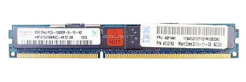 Arbeitspeicher 1x 8GB Hynix ECC REGISTERED DDR3  1333MHz PC3-10600 RDIMM | HMT41GV7BMR4C-H9