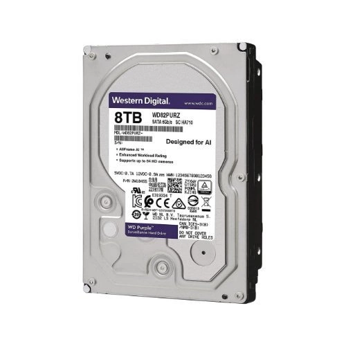 Festplatte Western Digital PURPLE 3.5'' HDD 8TB 5640RPM SATA 6Gb/s 128MB | WD84PURZ