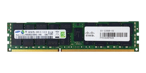 Arbeitspeicher 1x 16GB Samsung ECC REGISTERED DDR3 2Rx4 1333MHz PC3-10600 RDIMM | M393B2G70BH0-YH9