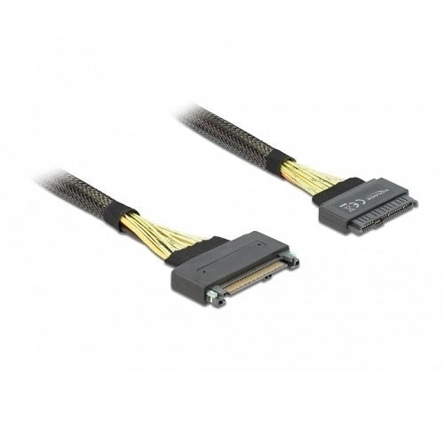Delock Verlängerungskabel U.2 SFF-8639 Stecker > U.2 SFF-8639 Buchse 1m | 84518