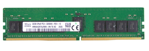 Arbeitspeicher 1x 32GB Hynix ECC REGISTERED DDR4 2Rx8 3200MHz PC4-25600 RDIMM | HMAA4GR7AJR8N-XN
