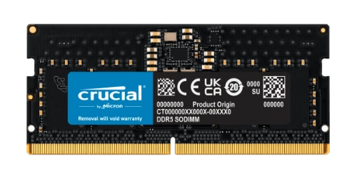 Arbeitspeicher 8GB Crucial SO-DIMM DDR5 4800MHz PC5-38400 | CT8G48C40S5