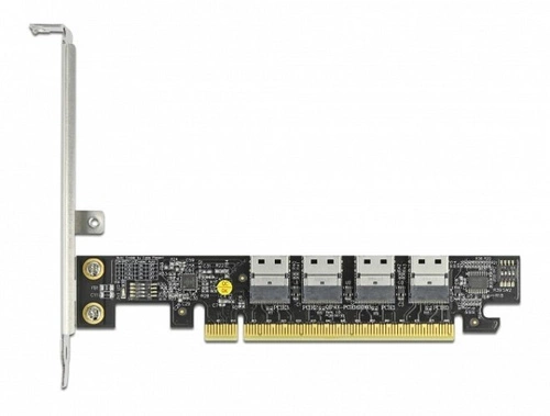 Delock Karte PCI Express x16 do 4 x SFF-8654 4i NVMe - Bifurcation |  89030