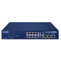 Schalter Planet FGSD-1008HPS 8x 100Mb 2x RJ-45/SFP 120 W PoE+
