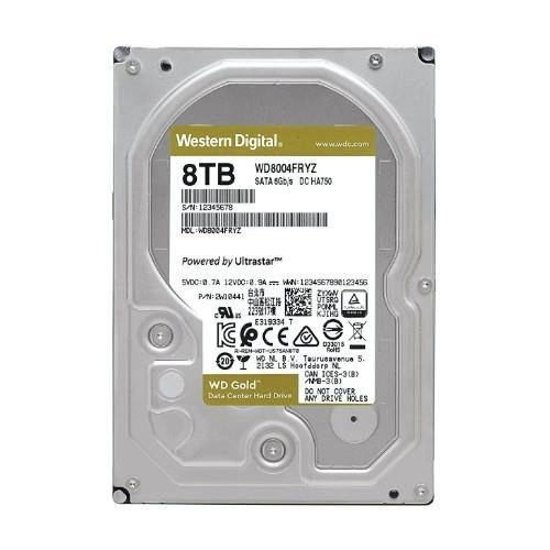 Festplatte Western Digital GOLD 3.5'' HDD 8TB 7200RPM SATA 6Gb/s 256MB | WD8004FRYZ