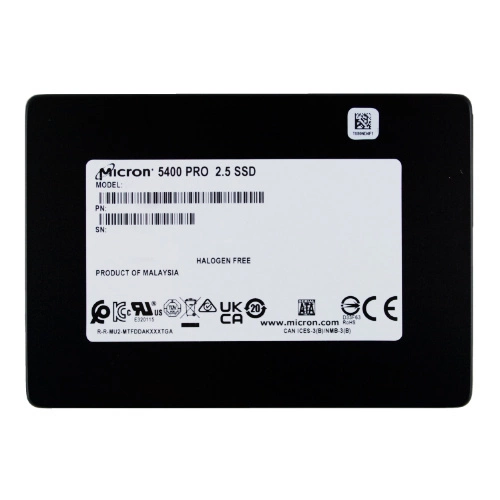 Micron 5400 PRO 3.84TB 2.5'' SATA 6Gb/s TLC 3D-NAND | MTFDDAK3T8TGA-1BC1ZABYYR