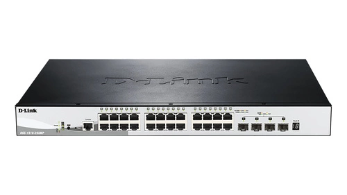 Schalter D-Link DGS-1510-28XMP 24x 1Gb 4x SFP+ 370 W PoE+