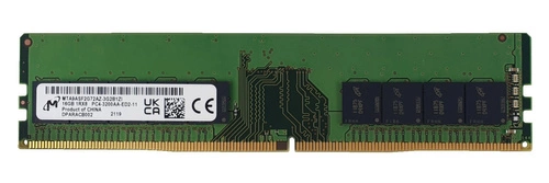 Arbeitsspeicher  1x 16GB Micron DDR4 1Rx8 3200MHz PC4-25600 ECC UNBUFFERED  | MTA9ASF2G72AZ-3G2