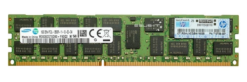 Arbeitspeicher 1x 16GB Samsung ECC REGISTERED DDR3  1600MHz PC3-12800 RDIMM | M393B2G70DB0-YK0