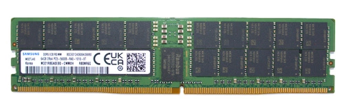 Arbeitspeicher 1x 64GB Samsung ECC REGISTERED DDR5 2Rx4 5600MHz PC5-44800 RDIMM | M321R8GA0EB0-CWM