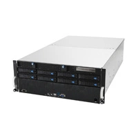 Serverplattform ASUS 4U ESC8000A-E11-SKU1/2.2KW(2+2)/2PCIe/2NVMe 90SF0214-M002J0 AMD x 2 DDR4 x 32 10 x 2.5" SATA/SAS+2NVME PSU 2+2