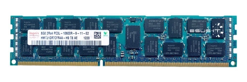 Arbeitspeicher 1x 8GB Hynix ECC REGISTERED DDR3 2Rx4 1333MHz PC3-10600 RDIMM | HMT31GR7CFR4A-H9