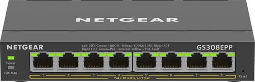 Schalter Netgear GS308EPP-100PES 8x 1Gb 123 W PoE+