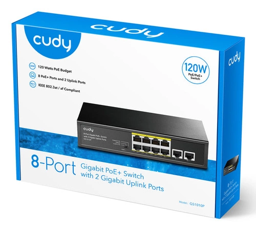 Schalter Cudy 10x 1Gb 120 W PoE+