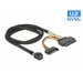Delock Kabel SFF-8643 Stecker > U.2 SFF-8639 Buchse + SATA Stromanschluss 0.75m |  84821