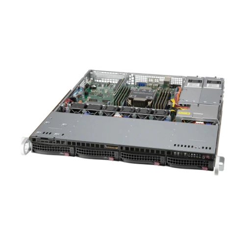 Serverplattform Supermicro 1U 510P-MR SYS-510P-MR Intel x 1 DDR4 x 8 4 x 3.5" SATA/SAS/NVME PSU 1+1