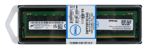 Arbeitsspeicher 1x 64GB DELL PowerEdge & Precision Workstation DDR4 2Rx4 3200MHz ECC REGISTERED DIMM | SNPP2MYXC/64G 