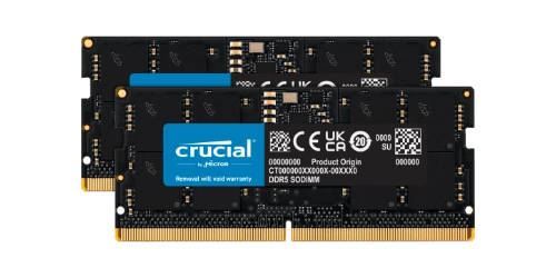 Arbeitspeicher 32GB kit (2x 16GB) Crucial SO-DIMM DDR5 4800MHz PC5-38400 | CT2K16G48C40S5