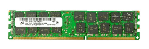 Arbeitspeicher 1x 16GB Micron ECC REGISTERED DDR3  1600MHz PC3-12800 RDIMM | MT36JSF2G72PZ-1G6