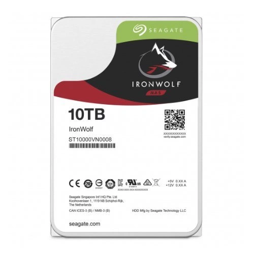 Festplatte Seagate IronWolf 3.5'' HDD 10TB 7200RPM SATA 6Gb/s 256MB | ST10000VN0008