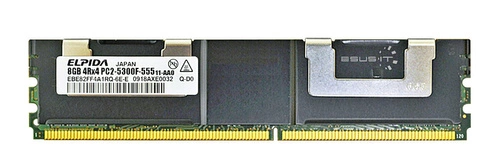 Arbeitspeicher 1x 8GB ELPIDA ECC FULLY BUFFERED DDR2 667MHz PC2-5300 FBDIMM | EBE82FF4A1RQ-6E-E