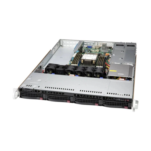 Serverplattform Supermicro 1U 510P-WTR SYS-510P-WTR Intel x 1 DDR4 x 8 4 x 3.5" SATA/SAS/NVME PSU 1+1