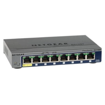 Switch Netgear GS108T-200GES | 128 kB | 16 Gb/s | 8x Ethernet Anschluss