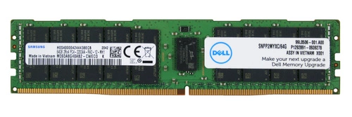 1x 64GB Samsung (M393A8G40AB2-CWE) ECC REG DDR4 2Rx4 3200MHz PC4-25600 RDIMM 