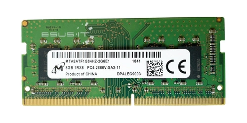 Arbeitspeicher 1x 8GB Micron SO-DIMM DDR4 2666MHZ PC4-21300 | MTA8ATF1G64HZ-2G6