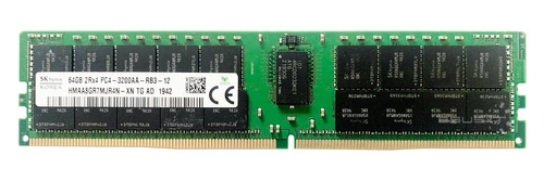Arbeitspeicher 1x 64GB Hynix ECC REGISTERED DDR4 2Rx4 3200MHz PC4-25600 RDIMM | HMAA8GR7MJR4N-XN