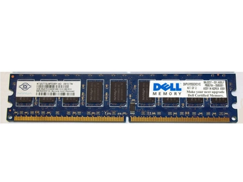 Arbeitsspeicher 2x 2GB DELL PowerEdge & Precision Workstation DDR2 800MHz ECC UNBUFFERED DIMM | SNPWM553CK2/4G 
