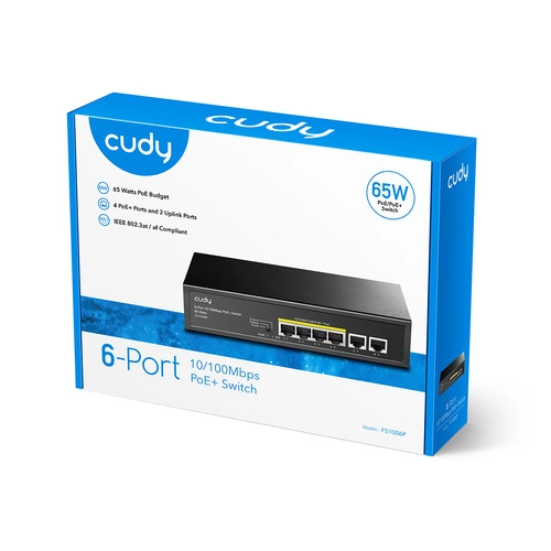 Schalter Cudy FS1006P 6x 100Mb 60 W PoE+