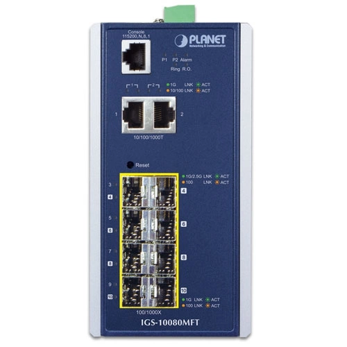 Schalter Planet IGS-10080MFT 2x 1Gb 6x SFP