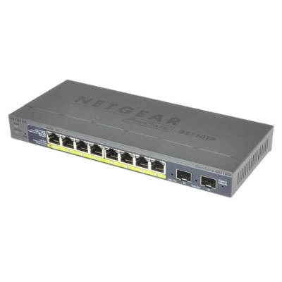 Switch Netgear GS110TP-200EUS | 512 kB | 20 Gb/s | 8x Ethernet Anschluss