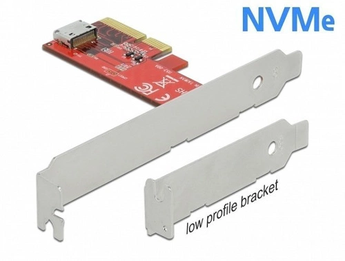 Delock Karte PCI Express 1x OCuLink SFF-8612 low profile | 90482